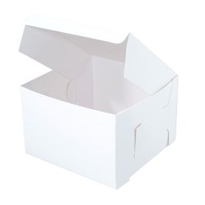 Cutie pentru tort alb/kraft 35,5x35,5x15cm, set 10buc. Artispack