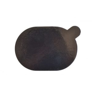 Platou auriu/negru oval din carton 8x6 cm 3CA2380601N_BND - imagine 1