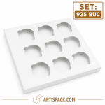 Despartitor din carton alimentar pentru 9 cupcakes si briose ArtisPack