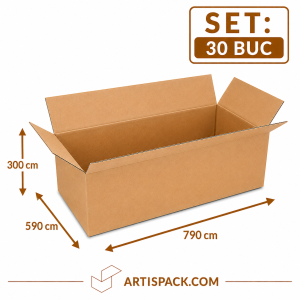 Cutie de transport 590x790x300 ArtisPack din carton set 30 bucati