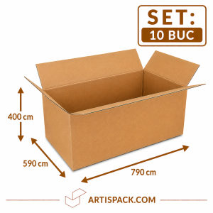 Cutie de transport 590x790x400 ArtisPack din carton set 10 bucati