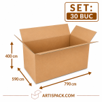 Cutie de transport 590x790x400 ArtisPack din carton set 30 bucati