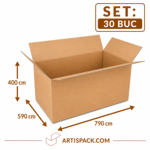 Cutie de transport 590x790x400 ArtisPack din carton set 30 bucati