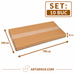 Cutie de transport 390x790x30 ArtisPack din carton set 10 bucati