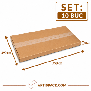 Cutie de transport 390x790x30 ArtisPack din carton set 10 bucati