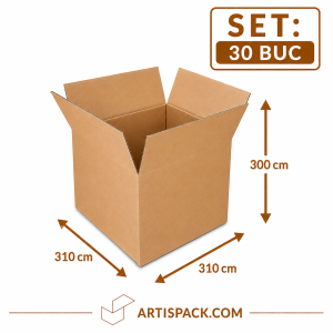 Cutie de transport 310x310x300 ArtisPack din carton set 30 bucati