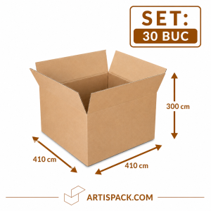 Cutie de transport 410x410x300 ArtisPack din carton set 30 bucati