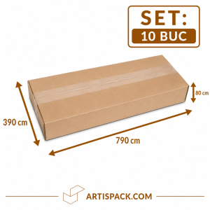 Cutie de transport 390x790x80 ArtisPack din carton set 10 bucati