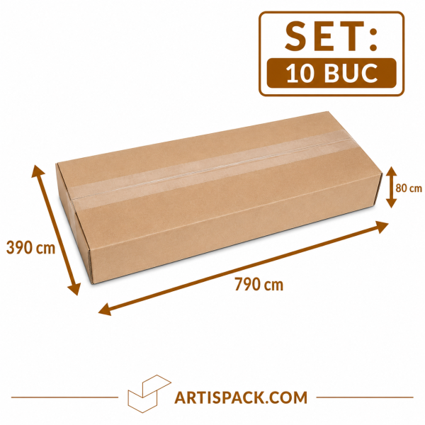 Cutie de transport 390x790x80 ArtisPack din carton set 10 bucati