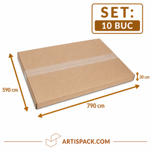 Cutie de transport 590x790x30 ArtisPack din carton set 10 bucati