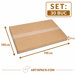 Cutie de transport 590x790x25 ArtisPack din carton set 30 bucatiCutie de transport 590x790x25 ArtisPack din carton set 30 bucati